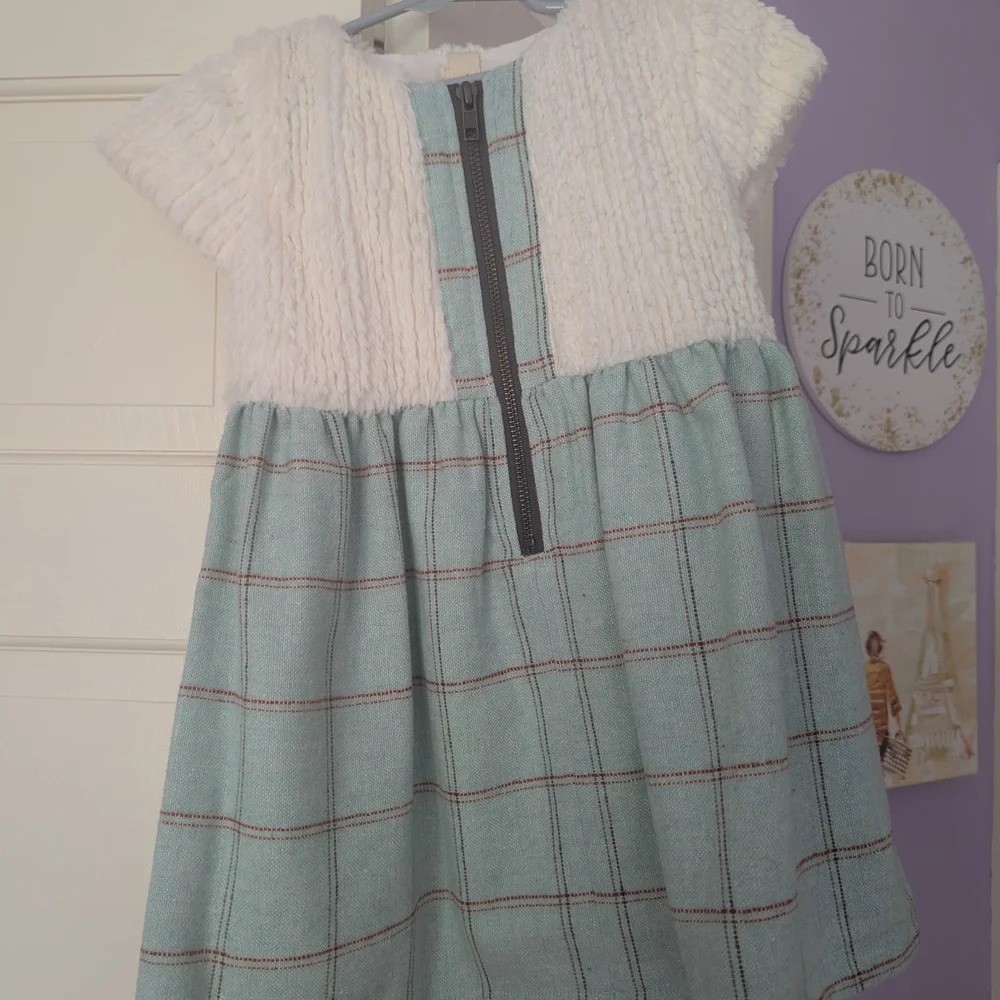 Vignette Mint Plaid Toddler Girls Dress NWOT